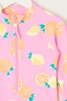 Wavetribe Lemons Long Sleeve Rashsuit, Candy Pink product photo View 02 S