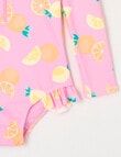 Wavetribe Lemons Long Sleeve Rashsuit, Candy Pink product photo View 03 S