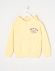 Mac & Ellie Pasta Club French Terry Pull On Hoodie, Lemon product photo