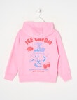 Mac & Ellie Ice Cream French Terry Pull On Hoodie, Candy Pink product photo View 02 S