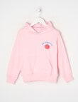 Mac & Ellie Farm Fresh French Terry Pull On Hoodie, Pink Sorbet product photo