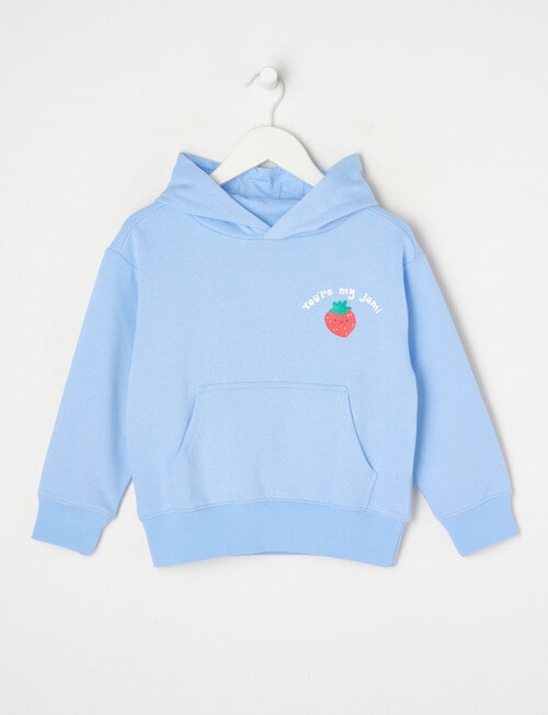 Mac & Ellie Jam French Terry Pull On Hoodie, Periwinkle product photo