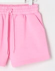 Mac & Ellie French Terry Knit Short, Candy product photo View 02 S