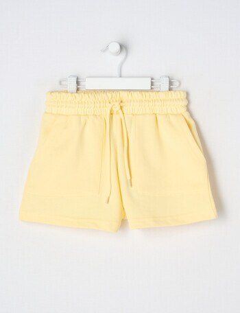 Mac & Ellie French Terry Knit Short, Lemon product photo