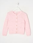 Mac & Ellie Bows Knit Cardigan, Blush product photo
