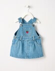 Teeny Weeny Lady Bug Denim Pinny, Denim product photo