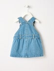 Teeny Weeny Lady Bug Denim Pinny, Denim product photo View 02 S