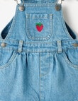 Teeny Weeny Lady Bug Denim Pinny, Denim product photo View 03 S
