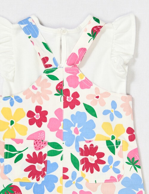 Teeny Weeny Play Time Lady Bug Pinny & Top Set, 2-Piece, White product photo View 05 L