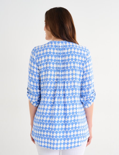 Line 7 Encircle Pintuck Shirt, Blue product photo View 02 L