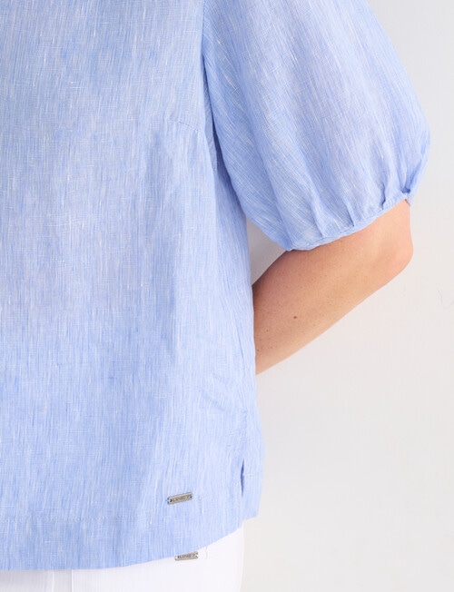 Line 7 Retreat Linen Top, Blue product photo View 05 L