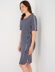 Line 7 Rio Stripe Dress, Navy & White product photo