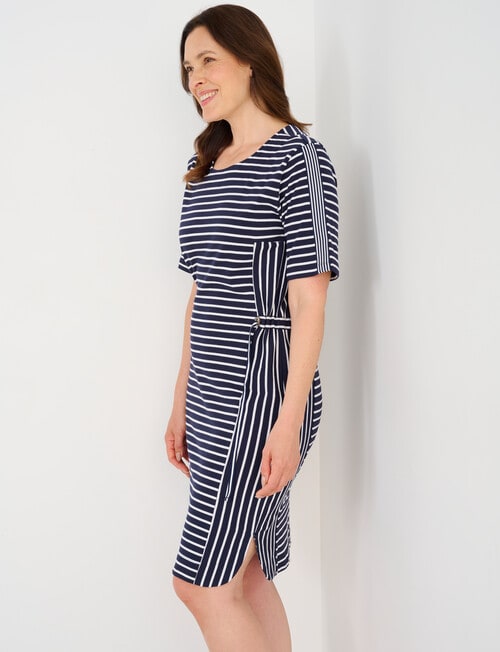 Line 7 Rio Stripe Dress, Navy & White product photo