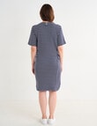 Line 7 Rio Stripe Dress, Navy & White product photo View 02 S