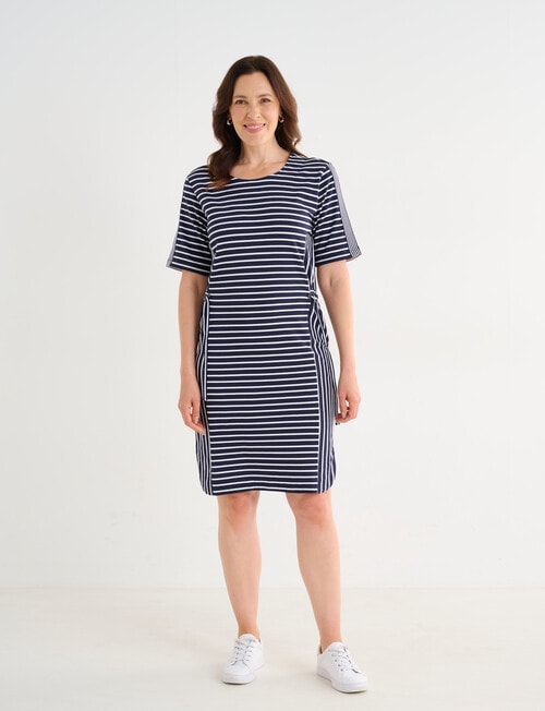Line 7 Rio Stripe Dress, Navy & White product photo View 03 L