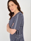 Line 7 Rio Stripe Dress, Navy & White product photo View 08 S