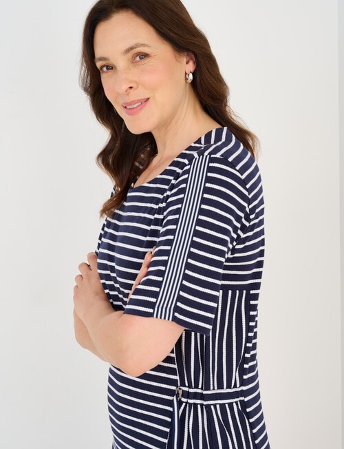 Line 7 Rio Stripe Dress, Navy & White product photo View 08 L