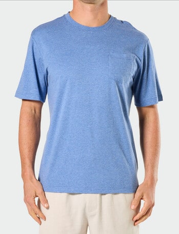 Mitch Dowd Cotton Sleep Tee, Denim Marle product photo