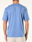 Mitch Dowd Cotton Sleep Tee, Denim Marle product photo View 02 S