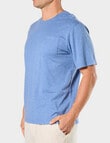 Mitch Dowd Cotton Sleep Tee, Denim Marle product photo View 03 S