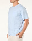 Mitch Dowd Cotton Sleep Tee, Light Blue Marle product photo View 03 S