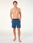 Mitch Dowd Pop Tropic Check Cotton Shorts, Blue product photo View 04 S