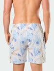 Mitch Dowd Abstract Floral Linen Woven Sleep Shorts, Multicolour product photo View 02 S