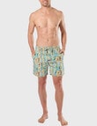 Mitch Dowd Sun Baked Dogs Cotton Woven Sleep Short, Multi product photo View 05 S