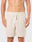 Mitch Dowd Cotton Knit Pique Sleep Short, Natural product photo