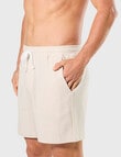 Mitch Dowd Cotton Knit Pique Sleep Short, Natural product photo View 03 S