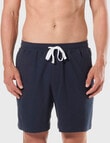 Mitch Dowd Cotton Knit Pique Sleep Short, Navy product photo