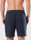 Mitch Dowd Cotton Knit Pique Sleep Short, Navy product photo View 02 S