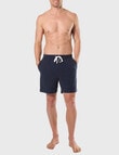 Mitch Dowd Cotton Knit Pique Sleep Short, Navy product photo View 04 S