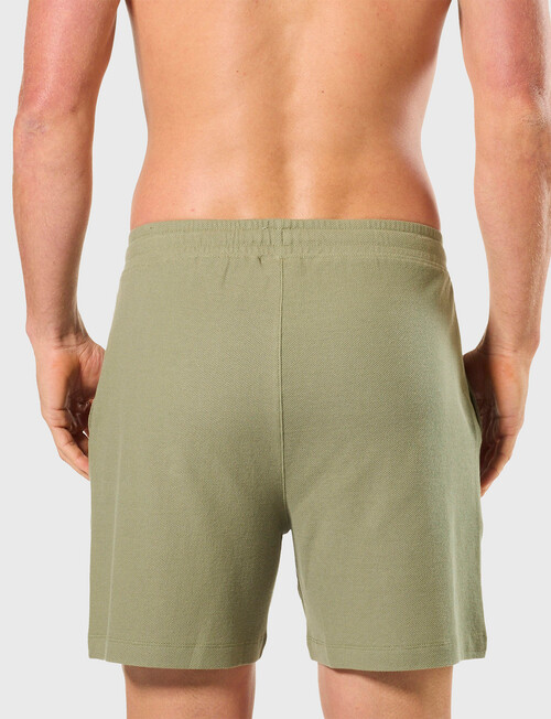 Mitch Dowd Cotton Knit Pique Sleep Short, Khaki product photo View 02 L