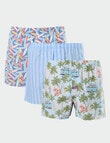 Mitch Dowd Woven Boxer, 3-Pack, I'm Board product photo