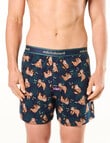 Mitch Dowd Sloth Mode Knit Boxer Short, Navy product photo