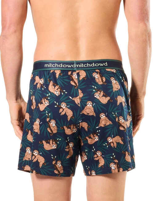 Mitch Dowd Sloth Mode Knit Boxer Short, Navy product photo View 02 L