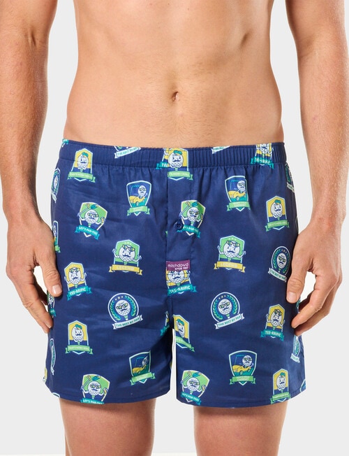 Mitch Dowd By Par Cotton Boxer & Crew Sock Gift Set, Navy & White product photo View 02 L