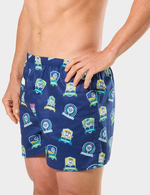 Mitch Dowd By Par Cotton Boxer & Crew Sock Gift Set, Navy & White product photo View 04 L