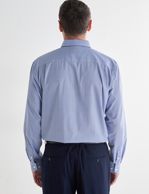Chisel Ditsy Long Sleeve Shirt, Mid Blue product photo View 02 L