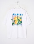No Issue Lemon Short Sleeve Box Tee, White product photo View 02 S