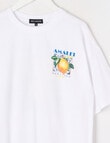 No Issue Lemon Short Sleeve Box Tee, White product photo View 03 S