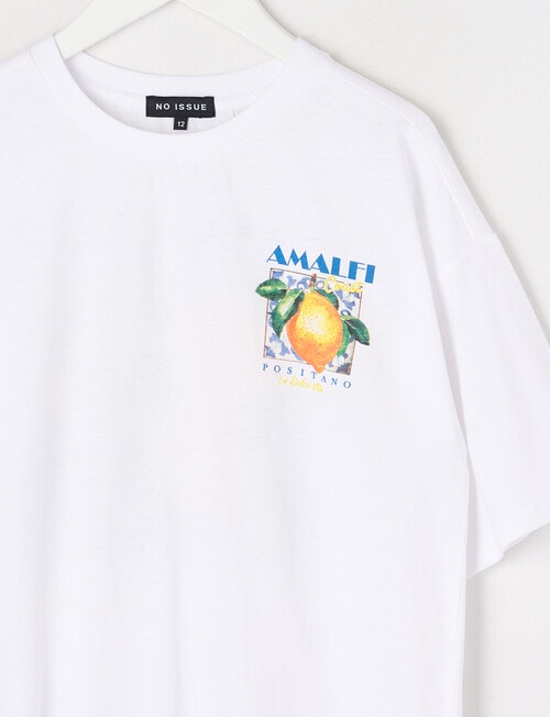No Issue Lemon Short Sleeve Box Tee, White product photo View 03 L