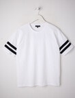 No Issue Shibuya Short Sleeve Oversize Tee, White product photo