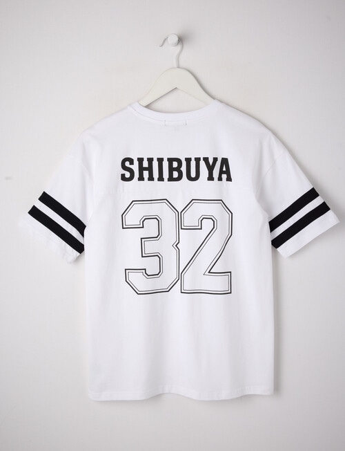 No Issue Shibuya Short Sleeve Oversize Tee, White product photo View 02 L