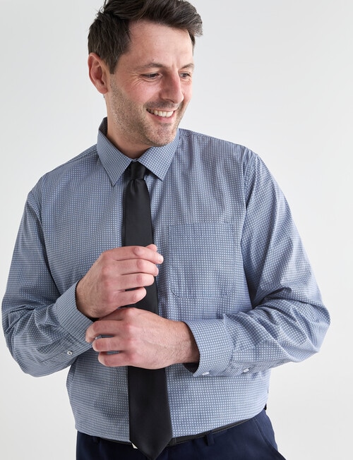 Chisel Ditsy Long Sleeve Shirt, Navy product photo View 05 L