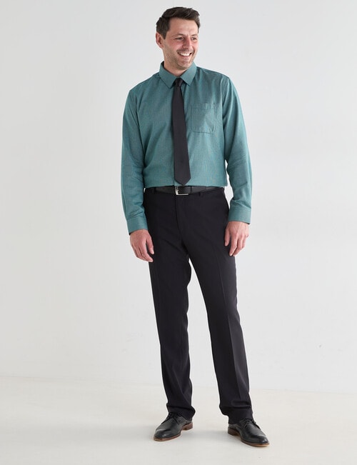 Chisel Dobby Long Sleeve Shirt, Green product photo View 03 L