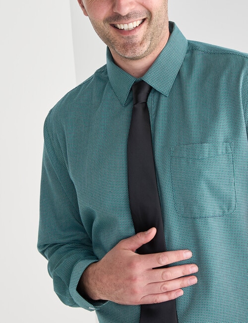 Chisel Dobby Long Sleeve Shirt, Green product photo View 04 L