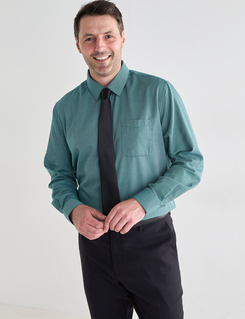 Chisel Dobby Long Sleeve Shirt, Green product photo View 05 L