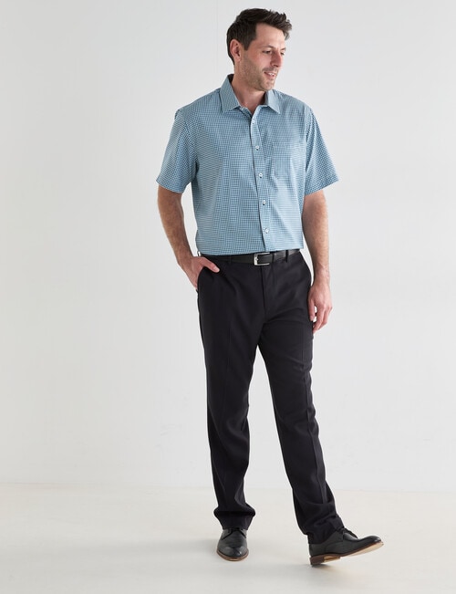 Chisel Mid Check Short Sleeve Shirt, Green product photo View 03 L